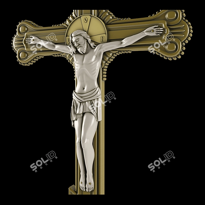 Crucified Christ: Raspya 3D model image 1