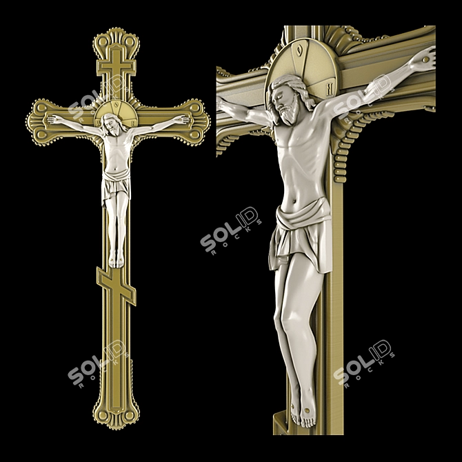 Crucified Christ: Raspya 3D model image 2