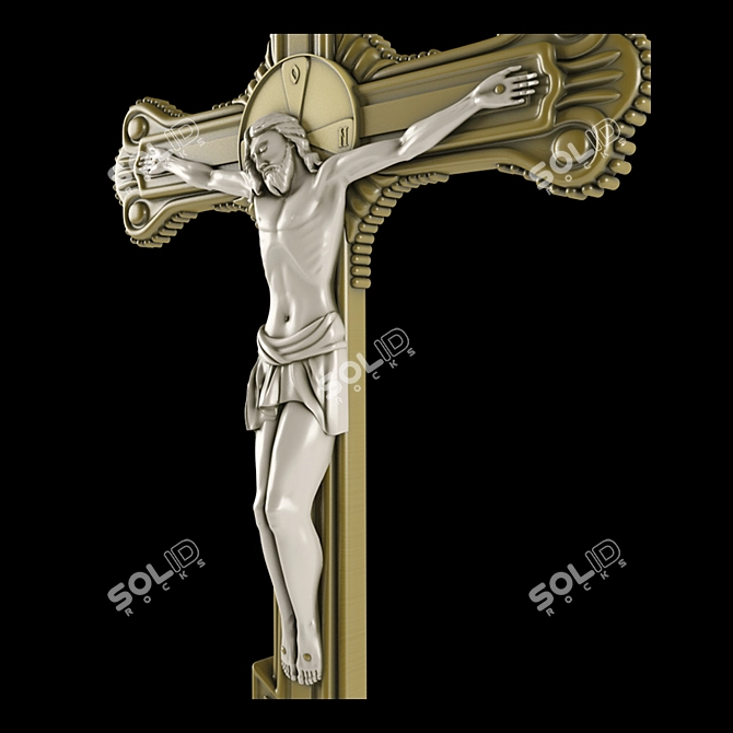 Crucified Christ: Raspya 3D model image 3