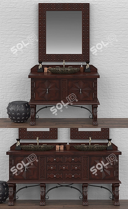 Handcrafted JMF Balmoral Vanities 3D model image 2