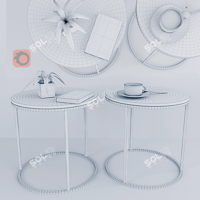 Oslo Round Coffee Table 3D model image 2