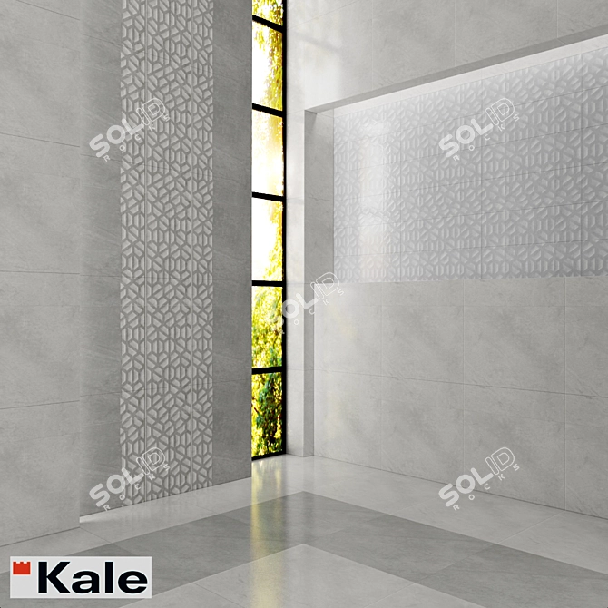 Modern Grey Tiles: Metropol Collection 3D model image 1