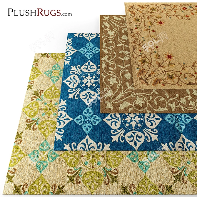 Plush Comfort Shell Carpet 3D model image 1