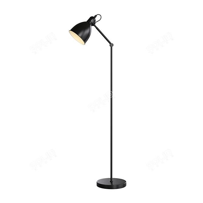 Elegant Priddy Floor Lamp 3D model image 1