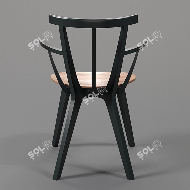 Sleek Windsor Beetle Chair 3D model image 2