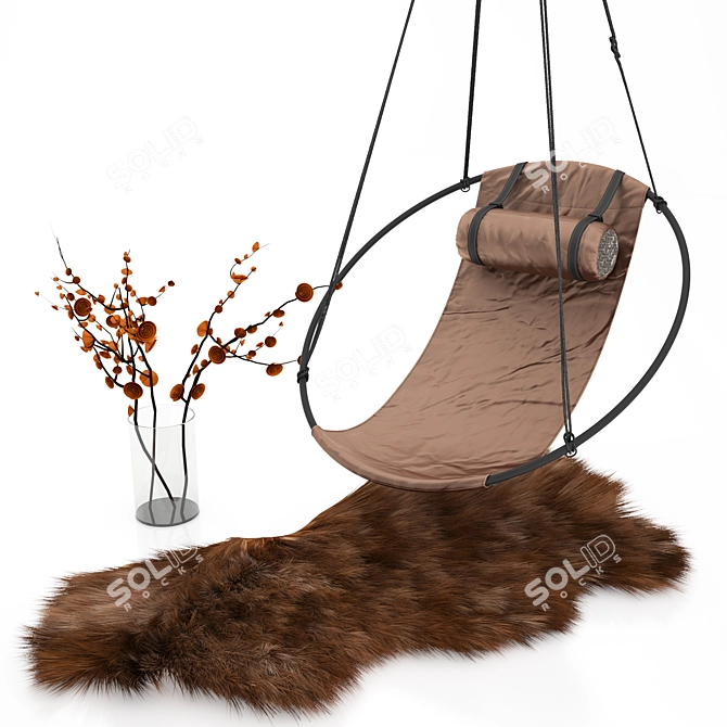 Studio Stirling Sling Hanging Chair 3D model image 1