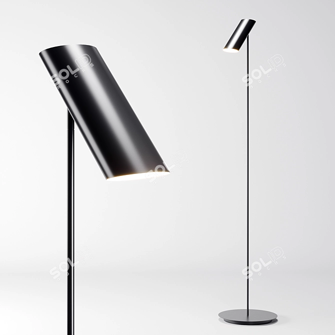 Elegant FARO LINK Black Lamp 3D model image 1