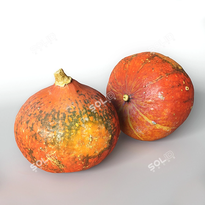 Realistic 30x30 Pumpkin Replica 3D model image 1