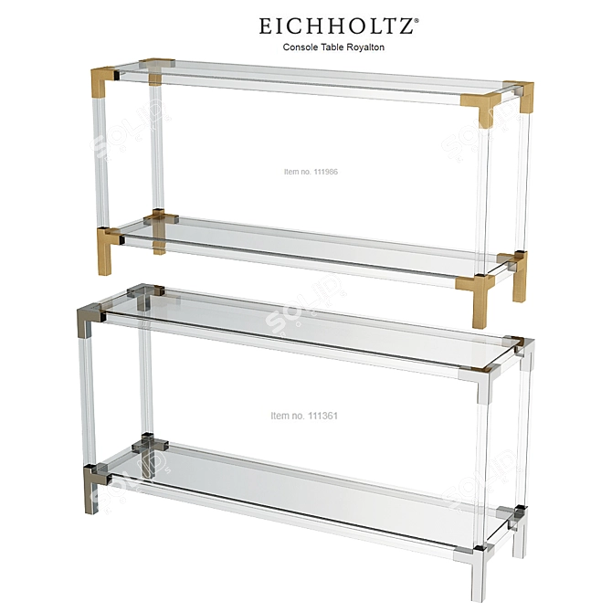 EICHHOLTZ Royalton Console Table 3D model image 1