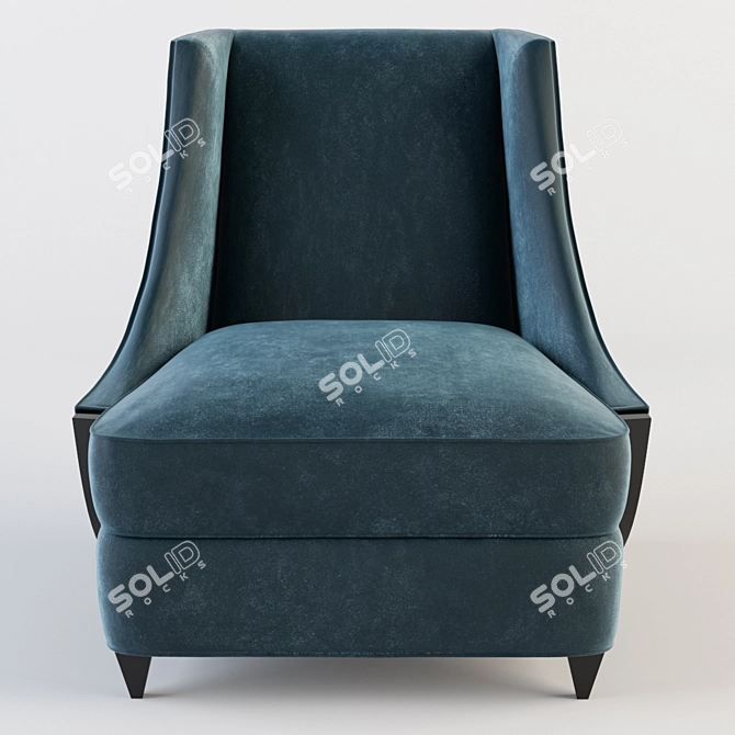Elegant Val D'Isere Occasional Chair 3D model image 2