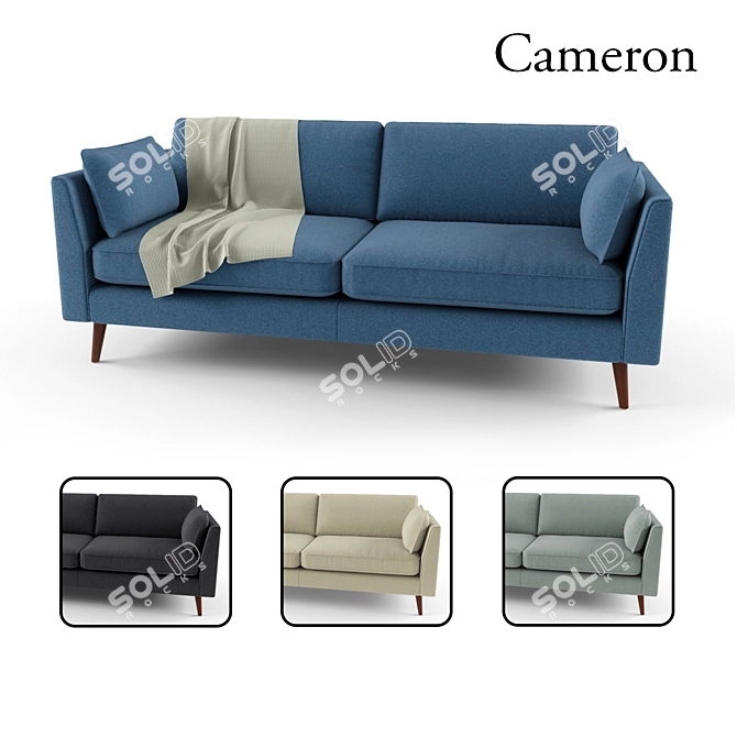 Comfy Cameron Sofa - Modern Design 3D model image 1