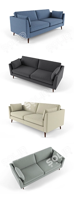 Comfy Cameron Sofa - Modern Design 3D model image 2