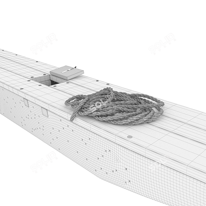 Sleek Sail: Baucis Boat 3D model image 2