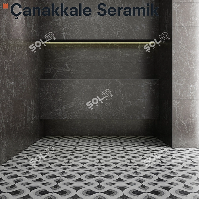 Atlas Ceramic Tiles for Modern Interiors 3D model image 1