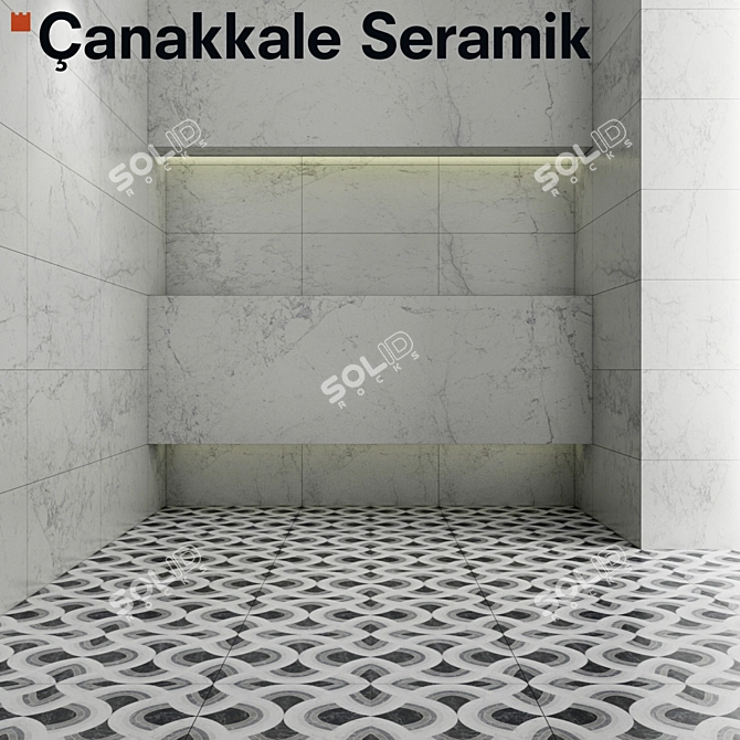 Atlas Ceramic Tiles for Modern Interiors 3D model image 2