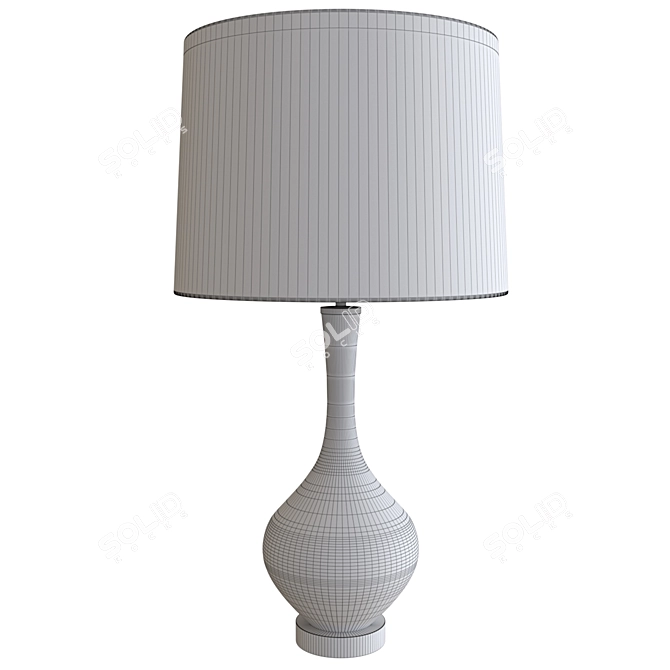 Rejuvenation Colored Glass Table Lamp: American Classic 3D model image 2