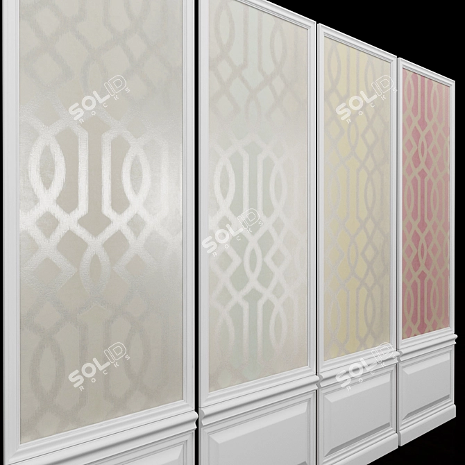 Seabrook Giacomo-1 Wallpaper: Elegant and Striking Design. 3D model image 2