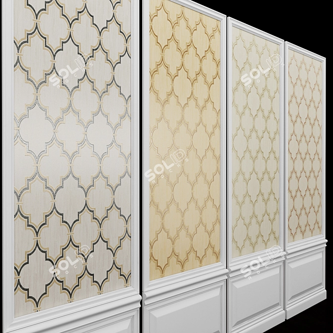 Seabrook Giacomo-2: Stylish Acrylic Coated Wallpaper 3D model image 2