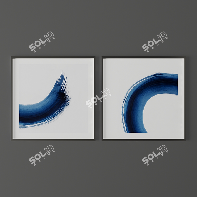 Abstract Art Set: 51 Paintings 3D model image 2