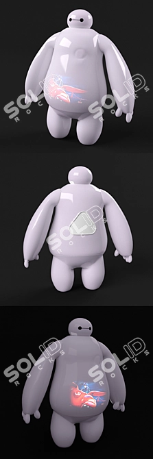 Baymax Movie Viewer - Interactive Robot Toy 3D model image 2