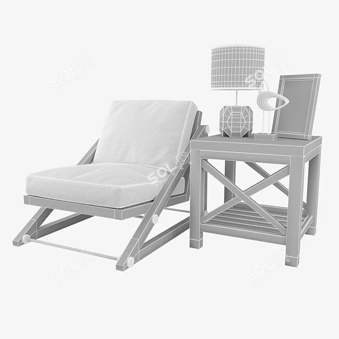 Orlando Chair Furniture Set | Augustine 3D model image 3