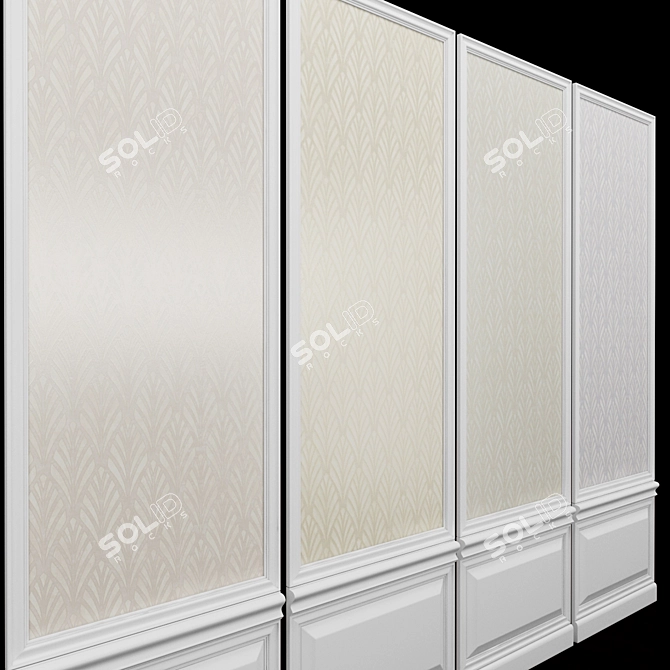 Seabrook Giacomo-5: Exquisite American Acrylic Coated Wallpaper 3D model image 2