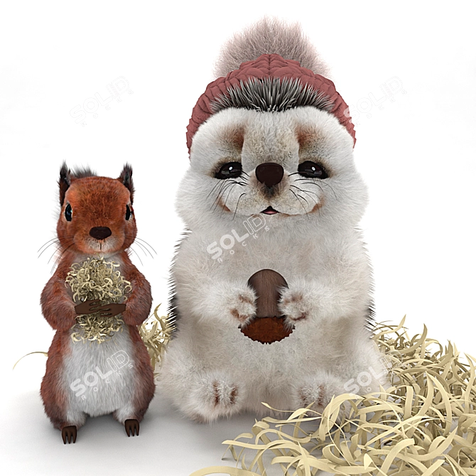 Title: Fur Modifier Toy - Realistic Hair and Texture 3D model image 1