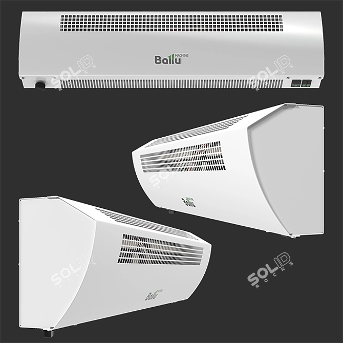 Efficient Thermal Curtain: Ballu BHC-CE-3T 3D model image 1