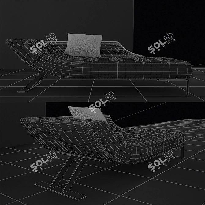Versatile Viceversa Chaise: Ultimate Relaxation 3D model image 2