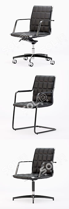 Elegant Vega S Chair - Manager's Choice 3D model image 2