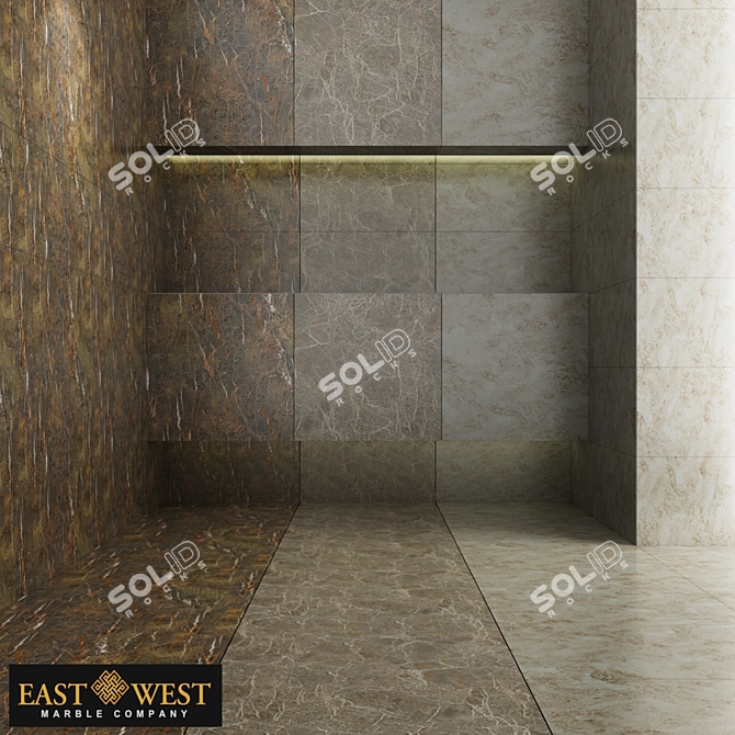 East West Marble Collection 3D model image 2