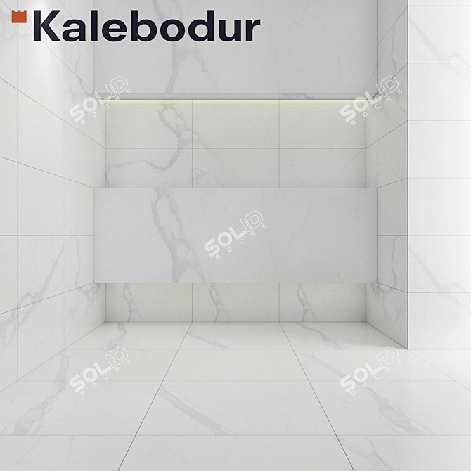 Marmi Statuario Porcelain Tiles 3D model image 1