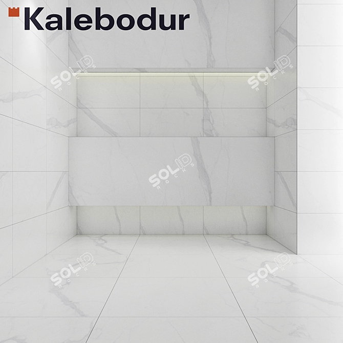 Marmi Statuario Porcelain Tiles 3D model image 2