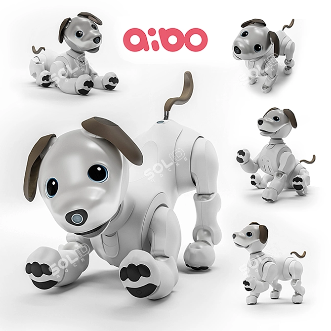 SONY Aibo ERS-1000: Interactive Robotic Companion 3D model image 1