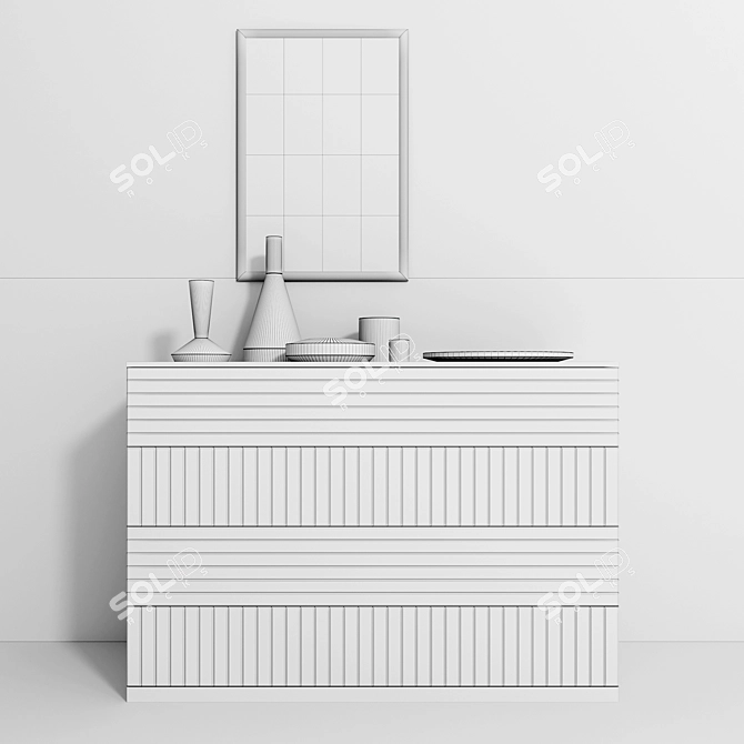 Versatile Dresser: Polys 10,940 3D model image 2