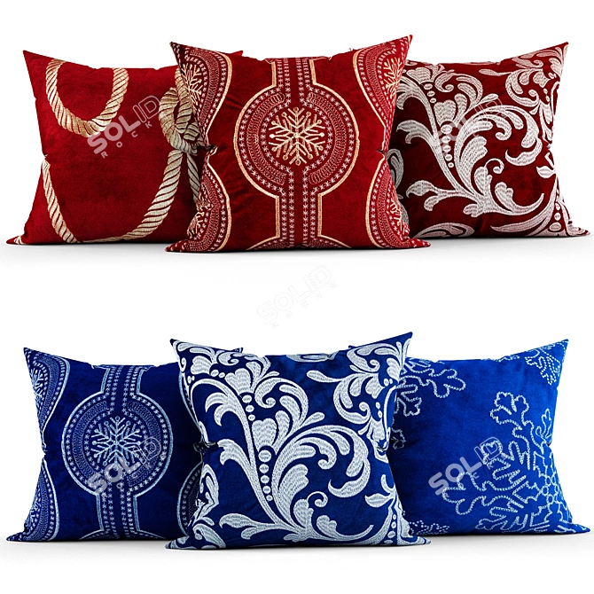 Elegant Home Accent: Decorative Pillows 3D model image 1