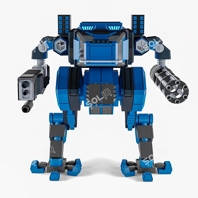 Mechatron 3D Robot Model 3D model image 2