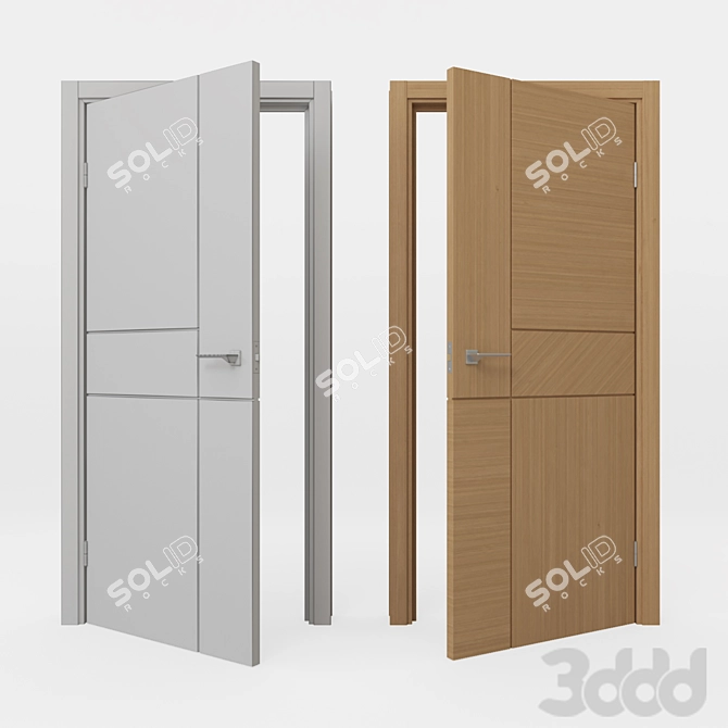 Grand Wood Sandra Collection - Modern Interior Doors 3D model image 2