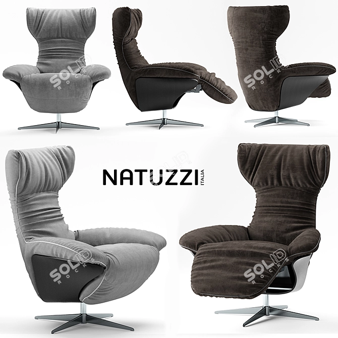 Natuzzi Ilia Armchair 3D model image 1