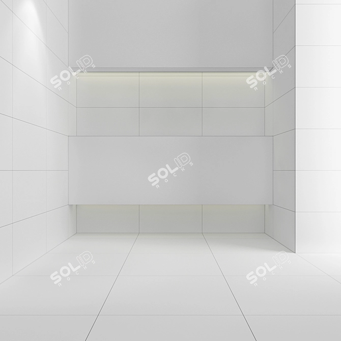 Imperial White Porcelain Tiles 3D model image 3