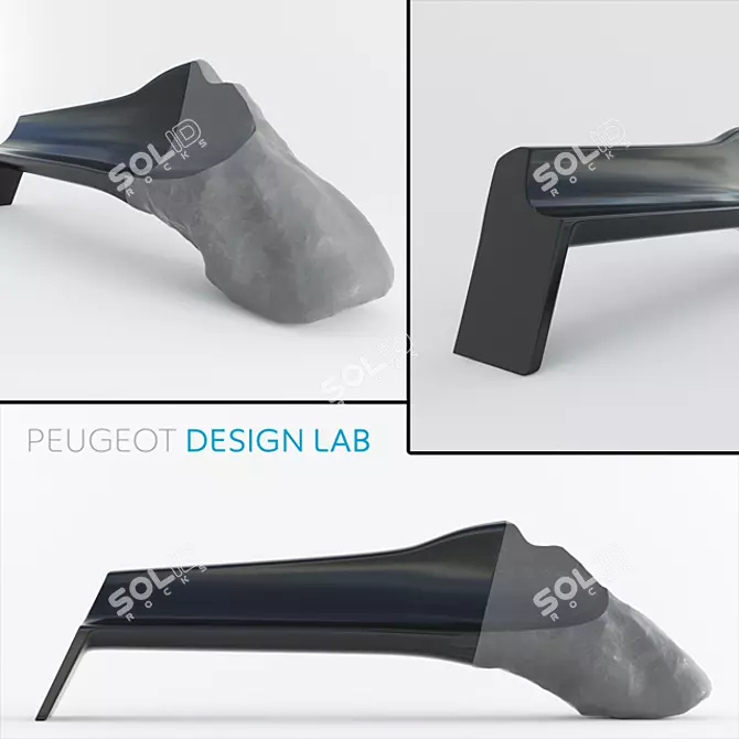 Peugeot Onyx Sofa | Contemporary Elegance 3D model image 1
