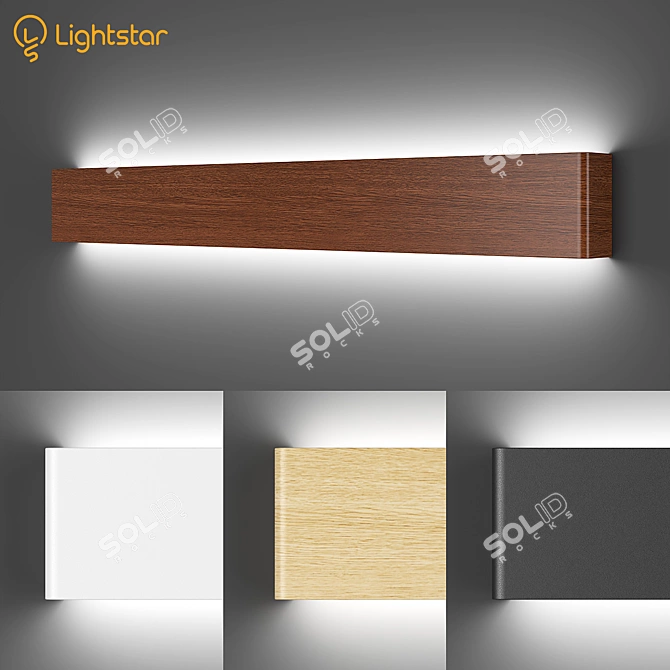 Sleek LED Wall Sconce 3D model image 2