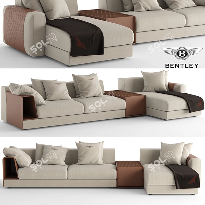 Luxury Bentley Stowe Sofa 3D model image 1