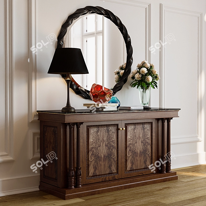 Century Furniture Sideboard Set 3D model image 3