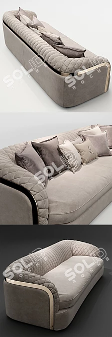 Luxurious Cantori Portofino Sofa 3D model image 2