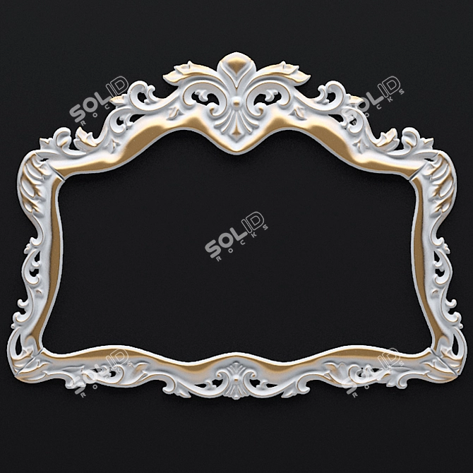 Title: Precision CNC-Compatible Cutting Frame 3D model image 1