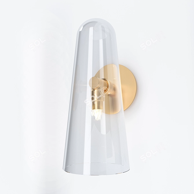 Domi Wall Sconce: Artistic Illumination at its Finest 3D model image 1