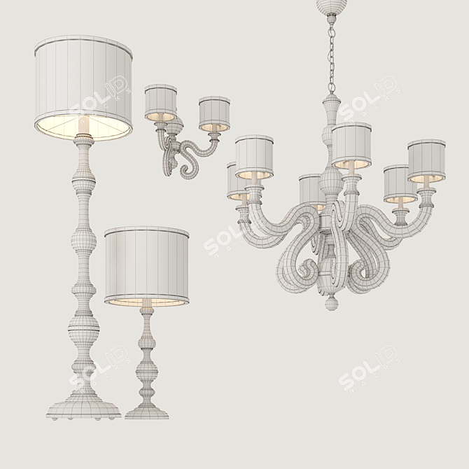 Vita Zonca Lighting Collection: Elegant Illumination for Your Interior 3D model image 3