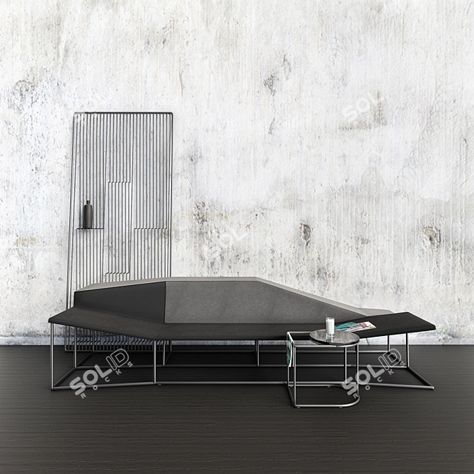 Airy Composition Furniture Ensemble 3D model image 2