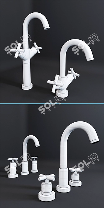 Future Bathroom Faucets: Innovative Design 3D model image 3